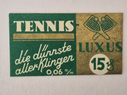 Alte rasierklinge tennis - rasierklinge, luxus