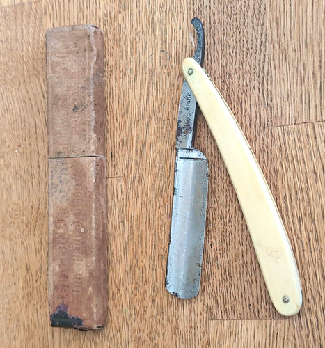 Antikes klapp rasiermesser - antikes, klapp-rasiermesser