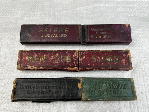 Antike rasiermesser selene - 3x,