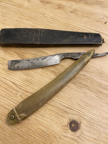 Rasiermesser antik mit etui - antik,