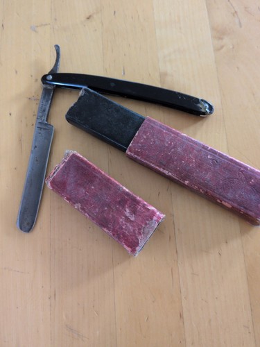 Antikes rasiermesser wald - rasiermesser,