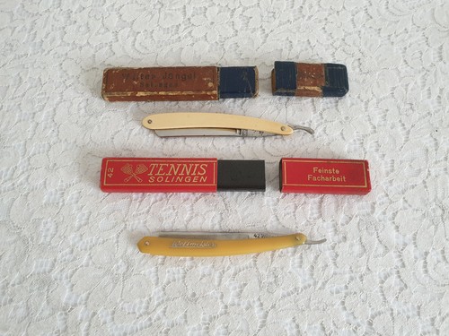 Alte rasiermesser box 2x - ,