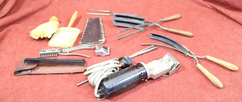 Friseur alte handwerkszeuge - friseur,
